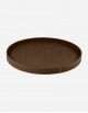 Leather Round Tray - Made in Italy