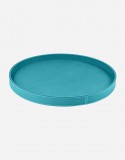 Leather Round Tray - Made in Italy - Giobagnara