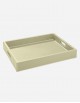 Leather Rectangular Tray With Handles - Made in Italy
