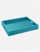 Leather Rectangular Tray With Handles - Made in Italy