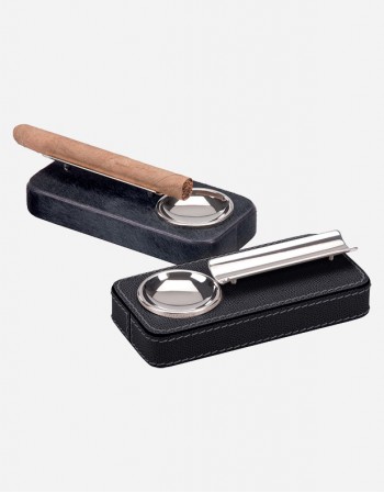 Leather Cigar Ashtray - Made in Italy - Giobagnara
