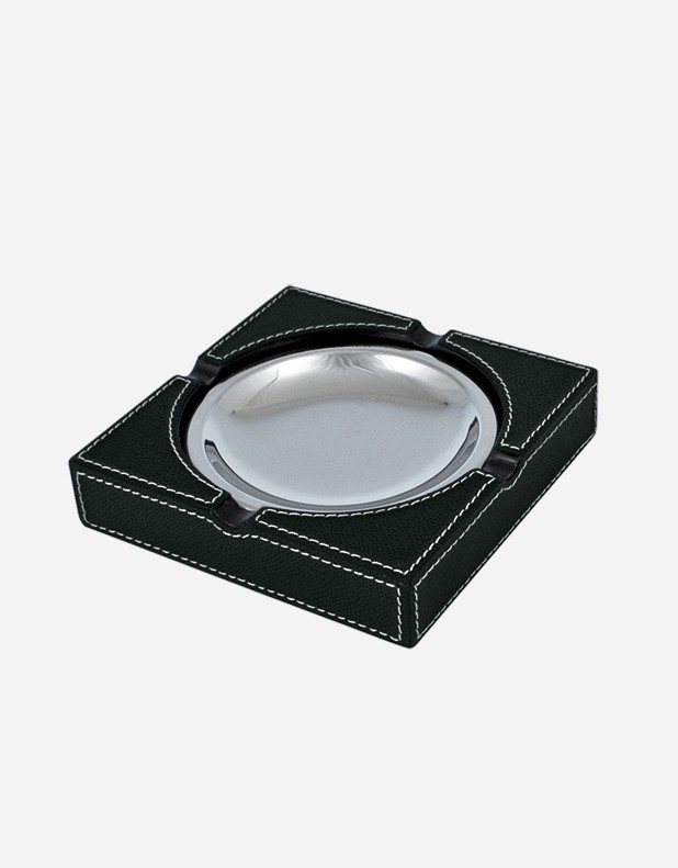 Leather Square Ashtray - Made in Italy