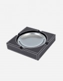 Leather Square Ashtray - Made in Italy - Giobagnara