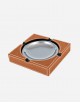 Leather Square Ashtray - Made in Italy