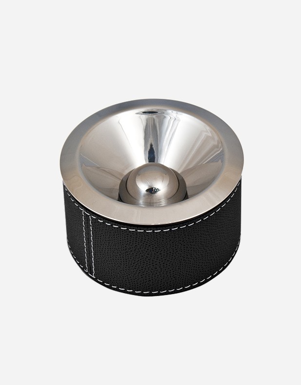 Leather Round Ashtray - Made in Italy