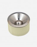 Leather Round Ashtray - Made in Italy - Giobagnara