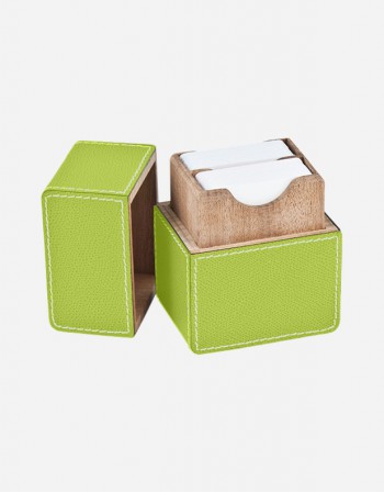 Leather Playing Card Box - Made in Italy - Giobagnara