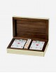 Leather Playing Card and Dice Box - Made in Italy