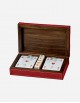 Leather Playing Card and Dice Box - Made in Italy