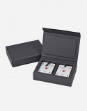 Leather Rectangular Playing Card Box - Made in Italy - Giobagnara