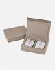 Leather Playing Card Rectangular Box - Made in Italy