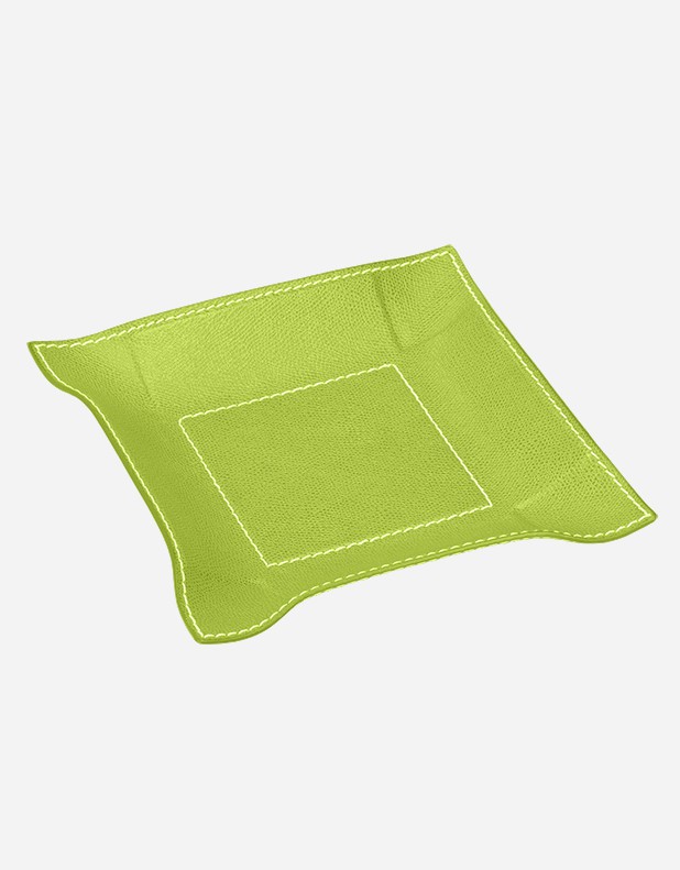 Leather Valet Tray Square Bendable - Made in Italy