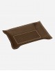 Leather Valet Tray Rectangular Bendable - Made in Italy