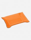 Leather Foldable Rectangular Valet Tray - Made in Italy - Giobagnara