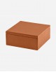 Leather Square Box - Made in Italy