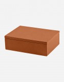 Leather Rectangular Box - Made in Italy - Giobagnara