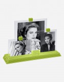 Leather Trio Photo Frame - Made in Italy - Giobagnara