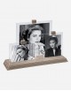 Leather Trio Picture Frame - Made in Italy
