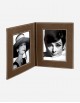 Leather Book Picture Frame - Made in Italy