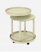 Leather Round Trolley - Made in Italy