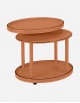 Leather Oval Trolley - Made in Italy
