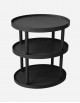 Leather Oval Trolley - 3 Levels - Made in Italy