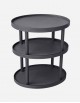 Leather Oval Trolley - 3 Levels - Made in Italy