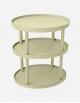 Leather Oval Trolley - 3 Levels - Made in Italy