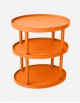 Leather Oval Trolley - 3 Levels - Made in Italy