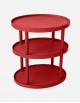Leather Oval Trolley - 3 Levels - Made in Italy
