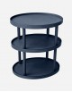 Leather Oval Trolley - 3 Levels - Made in Italy