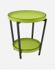 Leather Folding Table - 2 Trays - Made in Italy