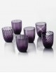 Idra - Set Six Different Patterns - Murano Glass