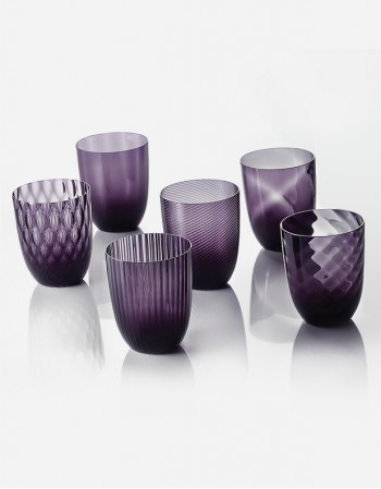 Idra - Set Sei Differenti Disegni - Vetro di Murano - NasonMoretti