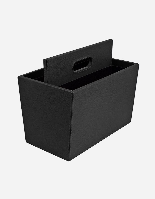 Leather Magazine Holder - Made in Italy