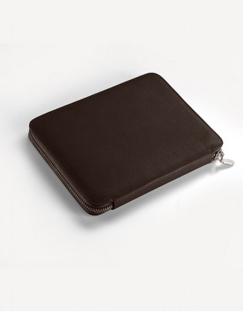 Leather Documents Holder with Zip - Medium - Giulio Secco