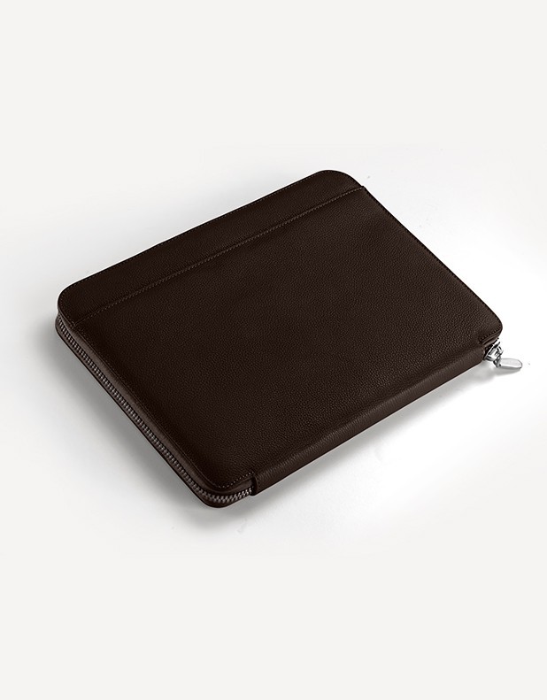 Leather Notebook with Zip