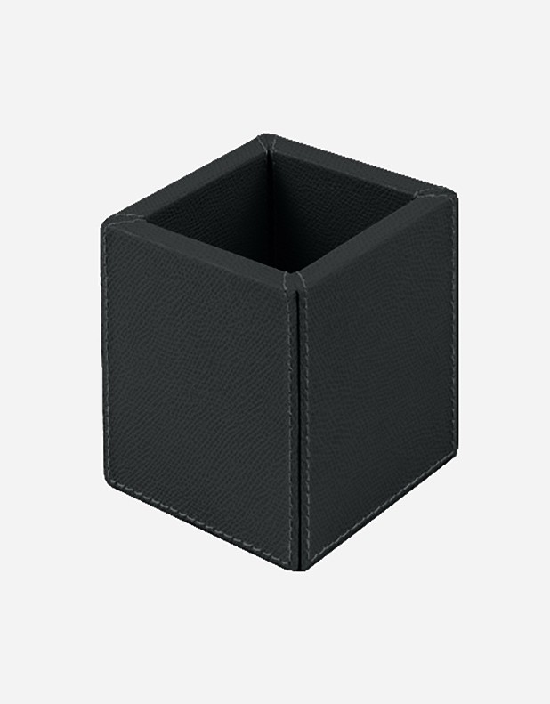 Leather Square Pen Holder