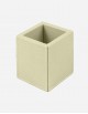 Leather Square Pen Holder - Italian Design