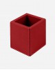 Leather Square Pen Holder - Italian Design