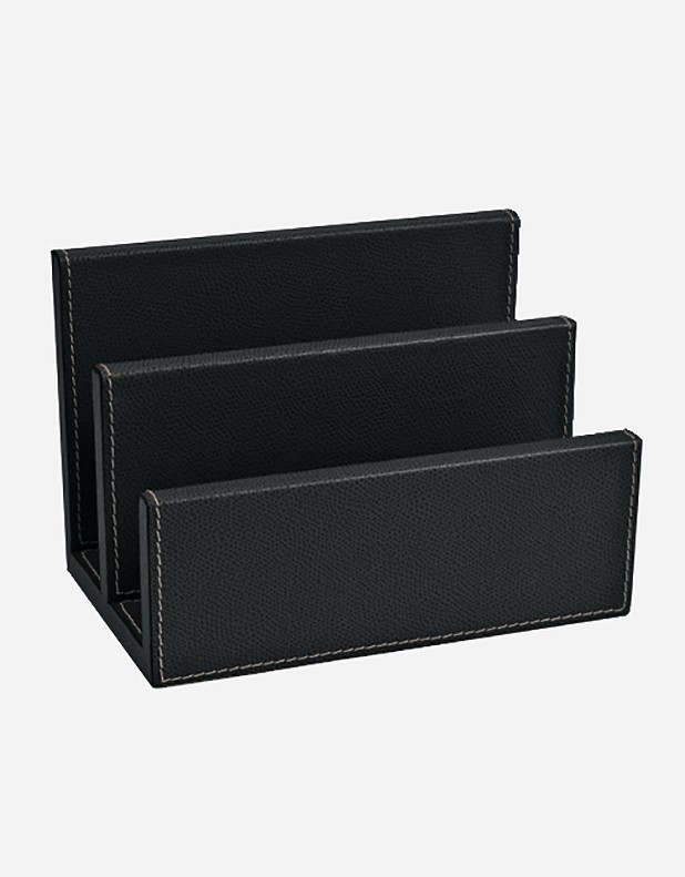 Leather Letter Holder - Handcrafted in Italy