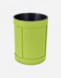 Leather Waste Paper Bin - Removable Lining Bucket - Made in Italy - Giobagnara