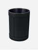 Leather Wastepaper Round Bin - Removable Inner
