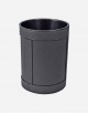 Leather Wastepaper Round Bin - Removable Inner