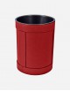 Leather Wastepaper Round Bin - Removable Inner