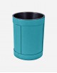 Leather Wastepaper Round Bin - Removable Inner