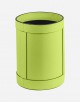 Leather Round Wastepaper Bin - Made in Italy
