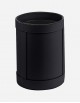 Leather Round Wastepaper Bin - Made in Italy