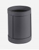 Leather Round Wastepaper Bin - Made in Italy