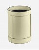 Leather Round Wastepaper Bin - Made in Italy